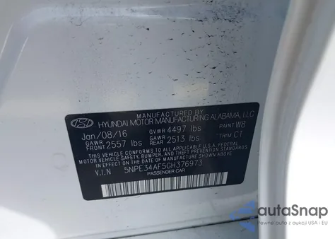 2016 Hyundai Sonata Sport from USA, damaged, VIN 5NPE34AF5GH376973
